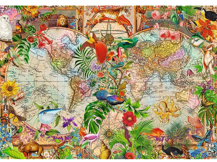 Puzzle Trefl Premium Plus Tea Time Antyczna mapa świata 1000 elementów 12077 (5900511120776) - obraz 2
