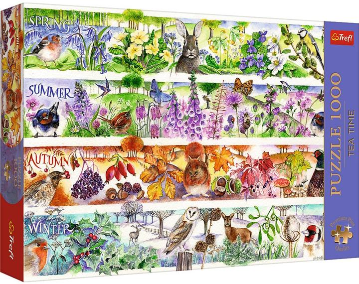 Puzzle Trefl Premium Plus Tea Time Cztery pory roku 1000 elementów 12078 (5900511120783) - obraz 1