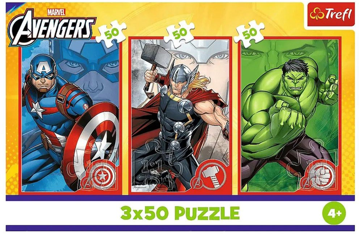 Zestaw Puzzle Trefl Twój bohater 3 x 50 elementów 34891 (5900511348910) - obraz 5
