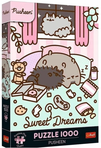 Puzzle Trefl Premium Plus Pusheen 1000 elementów 12080 (5900511120806) - obraz 1