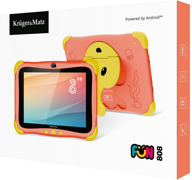 Планшет Kruger&Matz FUN 808 4G 32GB Red (5901890106306) - зображення 9