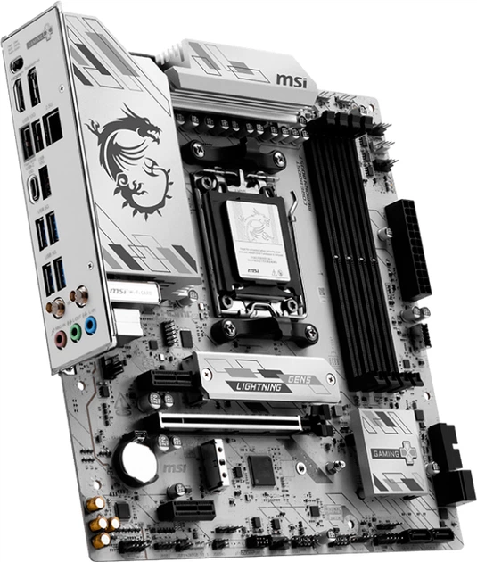Материнська плата MSI B850M GAMING PLUS WIFI6E (sAM5, AMD B850, PCI-Ex16 - зображення 3