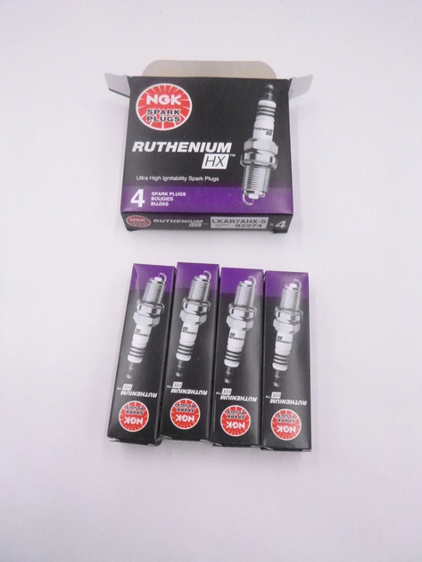 Рутениевые свечи NGK 92274 (LKAR7AHXS) 4 шт - изображение 1