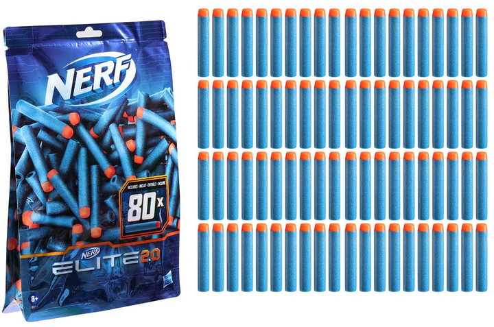 Zestaw strzałek Hasbro Nerf Elite 2.0 Wkład 80 szt F0039 (5010993767779) - obraz 2
