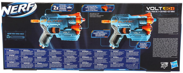 Zestaw Hasbro Nerf Elite 2.0 Volt SD-1 Pistolet 2 szt + 12 Strzałek F5852 (5010994172152) - obraz 3