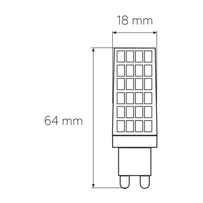 Лампочка Eurolamp LED G9 6W 600Lm 3000K (LED-G9-0630(220)) - изображение 3