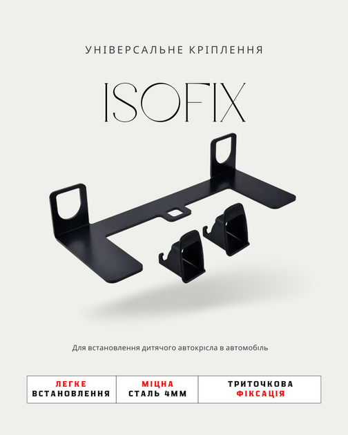 Кронштейн ISOFIX + 2 направляющие – крепление детского автокресла - Фото 2 Кронштейн ISOFIX + 2 направляющие – крепление детского автокресла - изображение 2