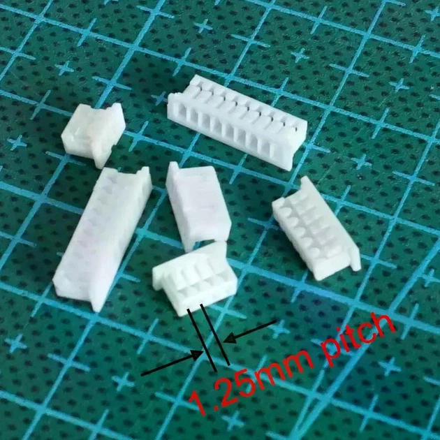 Коннекторы разъемы JST 1.25 мм с кабелями 15см коннектор разъем 1.25 mm Molex PicoBlade - изображение 2