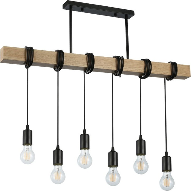Żyrandol wiszący DPM SL-3964 6 x E27 Black (5906881231012) - obraz 1