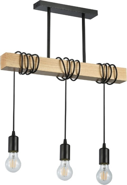 Żyrandol wiszący DPM SL-4200 3 x E27 Black (5906881231661) - obraz 1