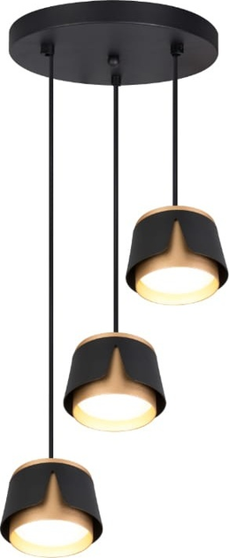Підвісна люстра DPM SL-IK259B 3 x GX53 Black/Gold (5906881230862) - зображення 2