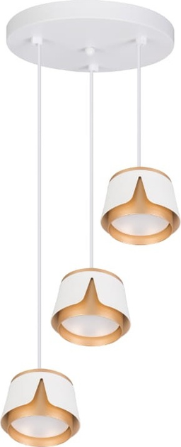 Підвісна люстра DPM SL-IK259W 3 x GX53 White/Gold (5906881230879) - зображення 1