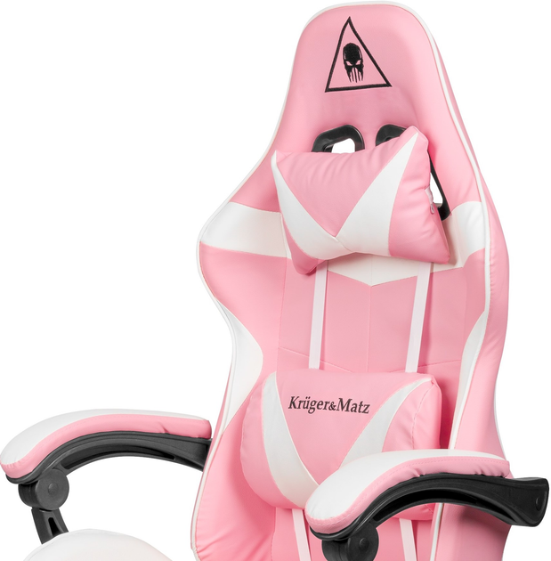 Геймерське крісло Kruger & Matz GX-150 White/Pink (5901890068635) - зображення 7