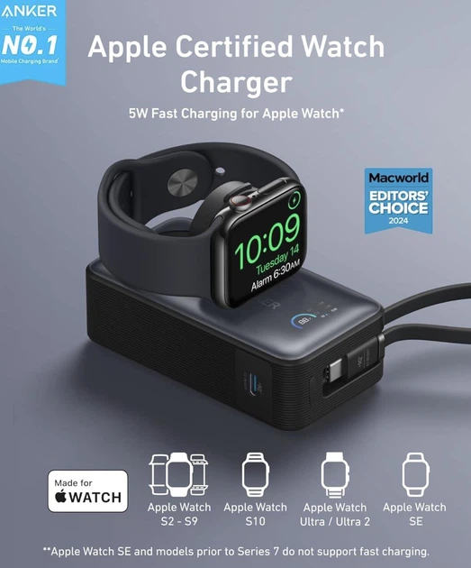 Зовнішній акумулятор (повербанк) Anker MagGo 10,000mAh Power Bank