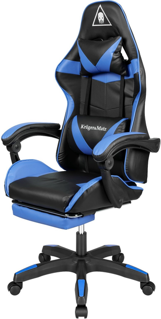 Геймерське крісло Kruger & Matz GX-150 Black/Blue (5901890068604) - зображення 3