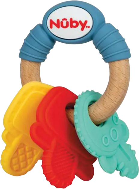 Przecinak do zębów Nuby w kształcie kluczy (5414959062579) - obraz 1