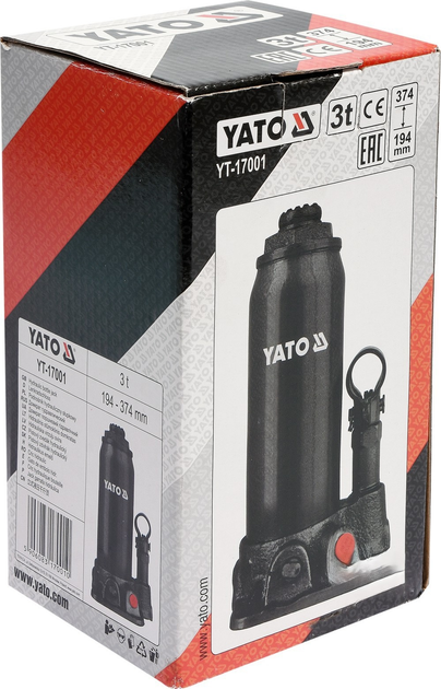 Домкрат YATO 3T (YT-17001) - зображення 3