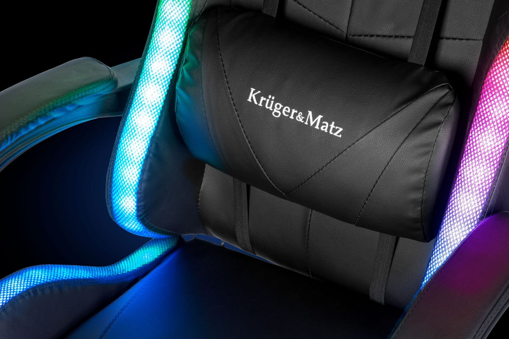 Геймерське крісло Kruger & Matz GX-150 LED Black (5901890078825) - зображення 10