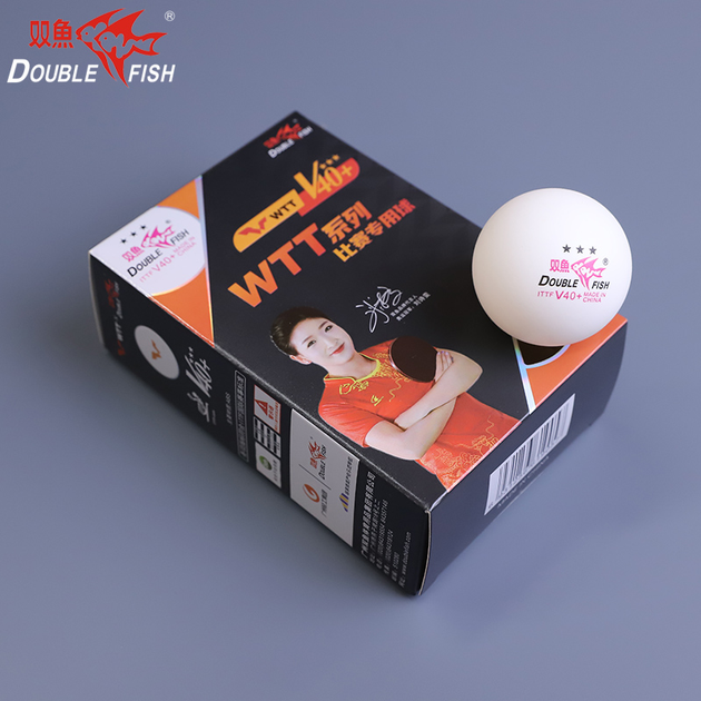 М'яч Double Fish V40+ ABS 3*** WTT - Фото 6 М'яч Double Fish V40+ ABS 3*** WTT - изображение 6