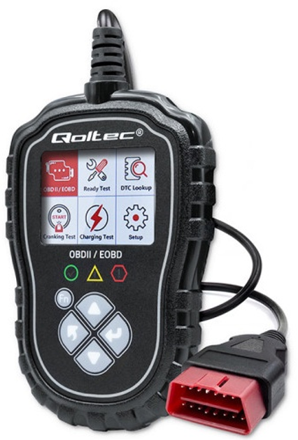 Автосканер Qoltec Digital OBD2 EOBD diagnostic Tester ProLine 8V-25V Dual System (5901878506852) - зображення 2