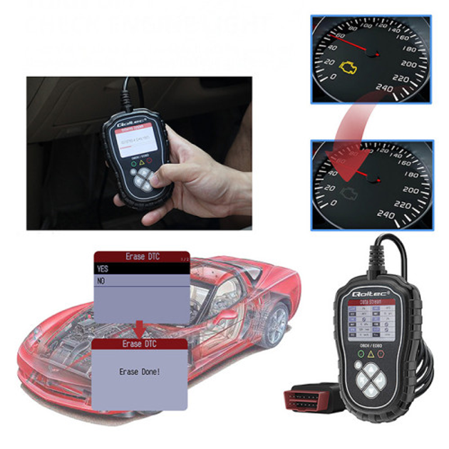Автосканер Qoltec Digital OBD2 EOBD diagnostic Tester ProLine 8V-25V Dual System (5901878506852) - зображення 13