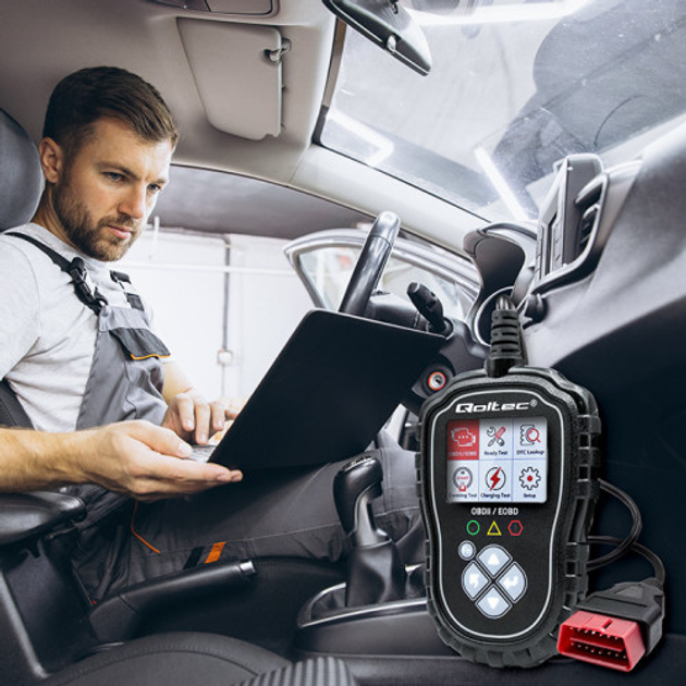 Автосканер Qoltec Digital OBD2 EOBD diagnostic Tester ProLine 8V-25V Dual System (5901878506852) - зображення 15