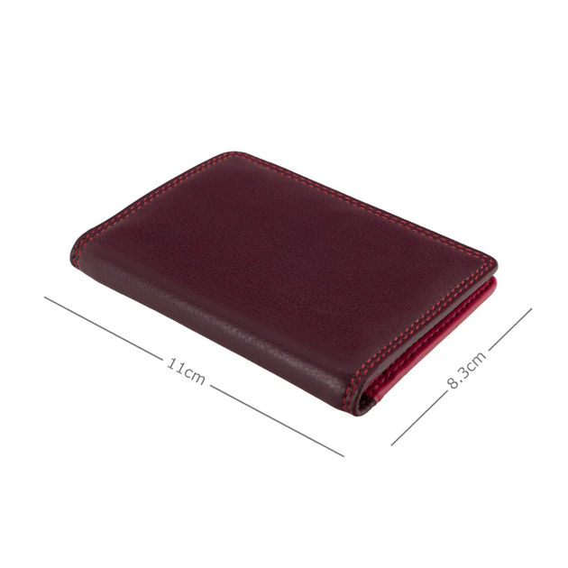 Шкіряний картхолдер Visconti RB111 Madagascar (Plum Multi) - зображення 3