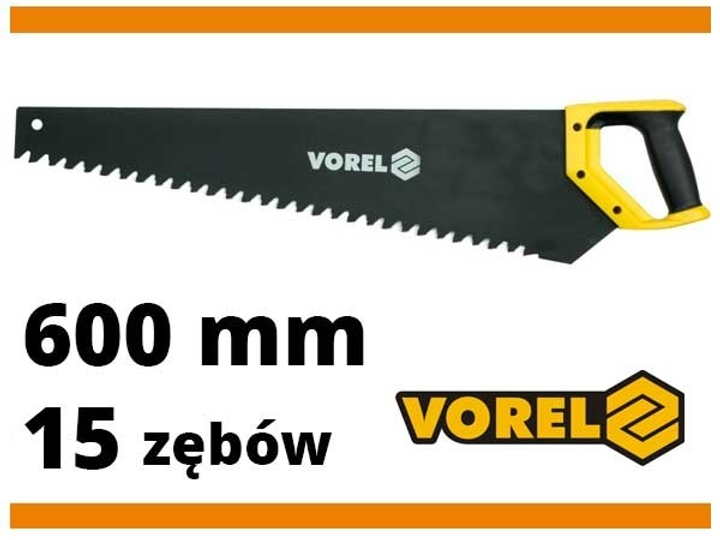 Ножівка по газобетону Vorel 600 мм 15 зубці твердосплавні 6/12 (28011) - зображення 3
