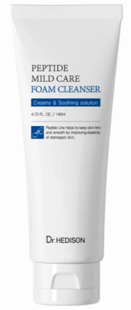 Пінка для обличчя Dr.Hedison Peptide Mild Care Foam Cleanser з пептидами 140 мл (8809648492329) - зображення 1