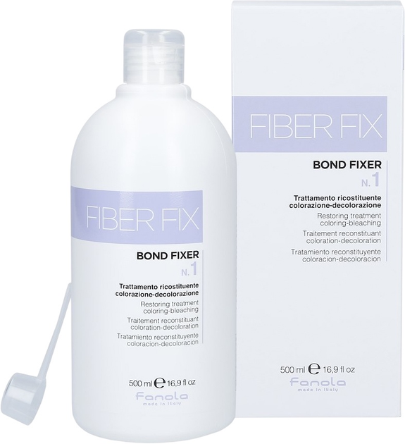 Відновлювальний засіб Fanola Fiber Fix N.1 Bond Fixer при фарбуванні або освітленні волосся 500 мл (8032947868384) - зображення 1