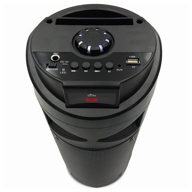 Акустична система 1.0 Media-Tech 30W, Bluetooth/FM/AUX/SD/USB/КАРАОКЕ/LED чорна - зображення 4