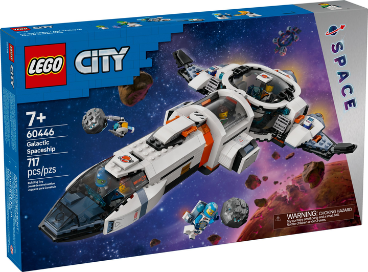 Klocki konstrukcyjne LEGO City Modułowy galaktyczny statek kosmiczny 717 elementów (60446 ) - obraz 1