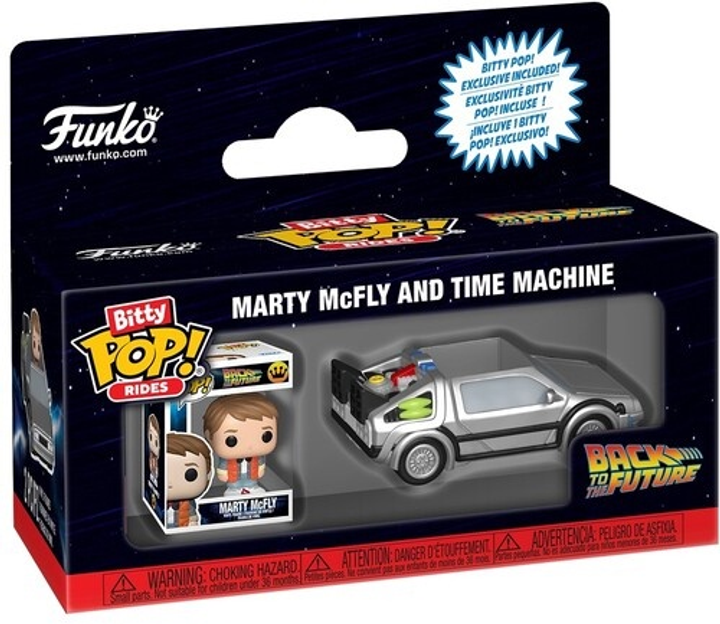 Zestaw Funko Pop Ride Back to the Future Maszyna czasu 2 szt 85521 (889698855211) - obraz 1