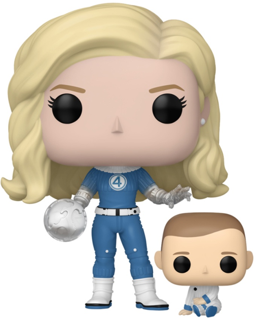 Набор фігурок Funko Pop and Buddy Marvel Fantastic Four First Steps Invisible Woman 10.2 см + Franklin 3.3 см 1514 83583 (889698835831) - зображення 3