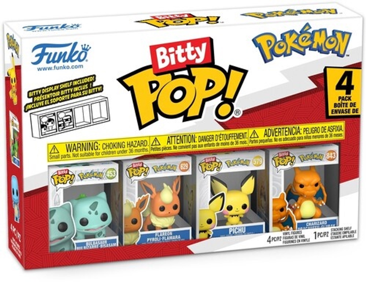 Набір фігурок Funko Bitty Pop Pokemon Bulbasaur 4 шт 81134 (889698811347) - зображення 1