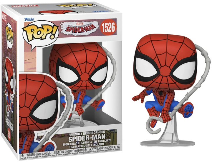 Figurka Funko Pop Marvel Friendly Neighborhood Spider Man Final Suit 10.4 cm 1526 75870 (889698758703) - obraz 2