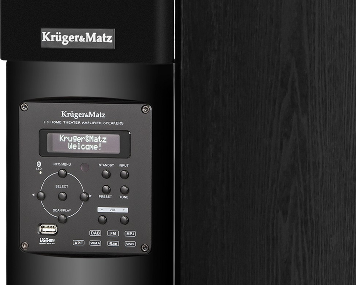System głośnikowy Kruger&Matz Journey 2.0 Black (KM0511) - obraz 3
