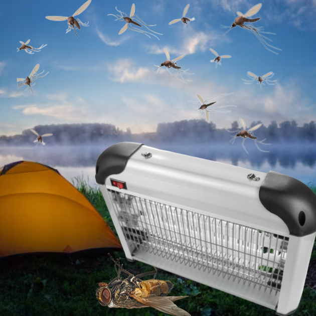 Знищувач пастка для комарів та комах Sanico ik-204 20W для альтанки на дачі - зображення 4
