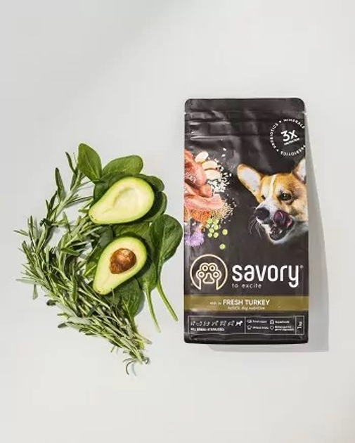 Sucha karma dla dorosłych sterylizowanych psów wszystkich ras Savory z indykiem 3 kg (4820232631508) - obraz 5