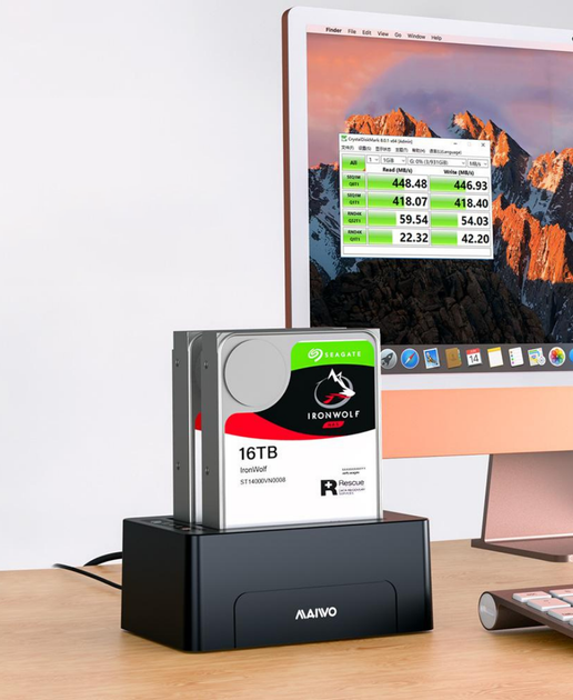 Док-станция Maiwo для двух SSD/HDD 2.5/3.5