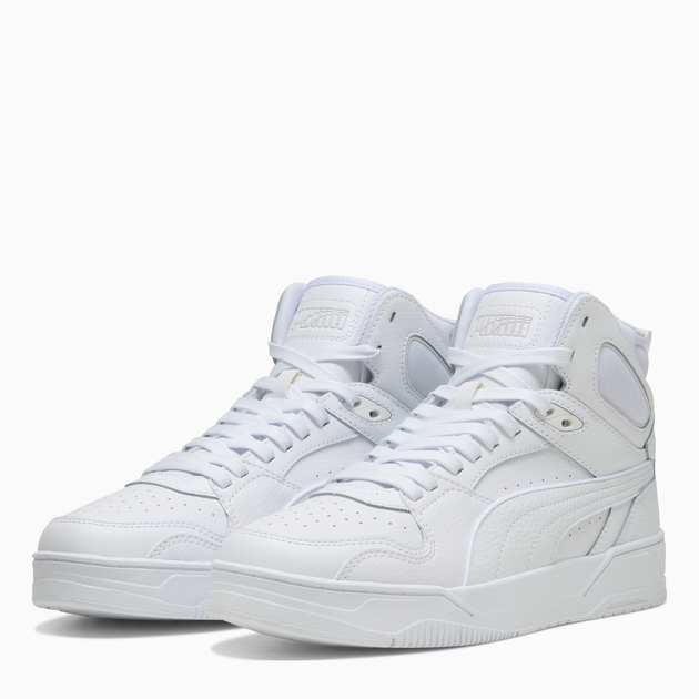 Мужские демисезонные ботинки кожаные Puma RBD Break Mid 40241301 42 (8UK) 27 см White/Cool Light Gray/Black (4069156602496) - Фото 2 Мужские демисезонные ботинки кожаные Puma RBD Break Mid 40241301 42 (8UK) 27 см White/Cool Light Gray/Black (4069156602496) - изображение 2