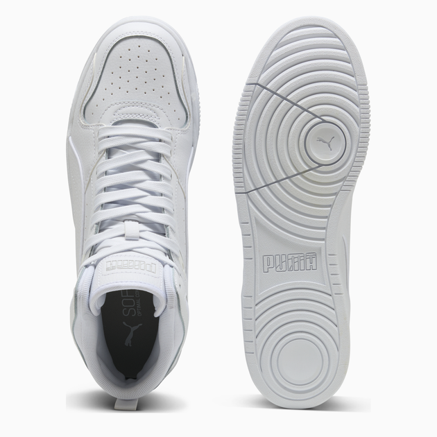 Мужские демисезонные ботинки кожаные Puma RBD Break Mid 40241301 42 (8UK) 27 см White/Cool Light Gray/Black (4069156602496) - Фото 4 Мужские демисезонные ботинки кожаные Puma RBD Break Mid 40241301 42 (8UK) 27 см White/Cool Light Gray/Black (4069156602496) - изображение 4