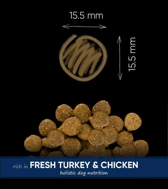 Сухий корм для молодих собак великих порід Savory з індичкою та куркою 12 кг (4820232630211) - зображення 3