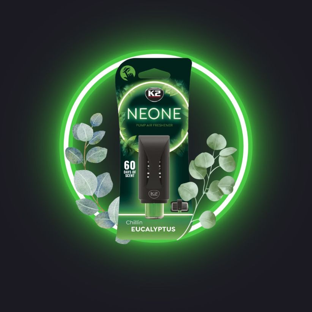 Освіжувач повітря K2 Neone Chillin Eucalyptus V374 (5906534020888) - зображення 10