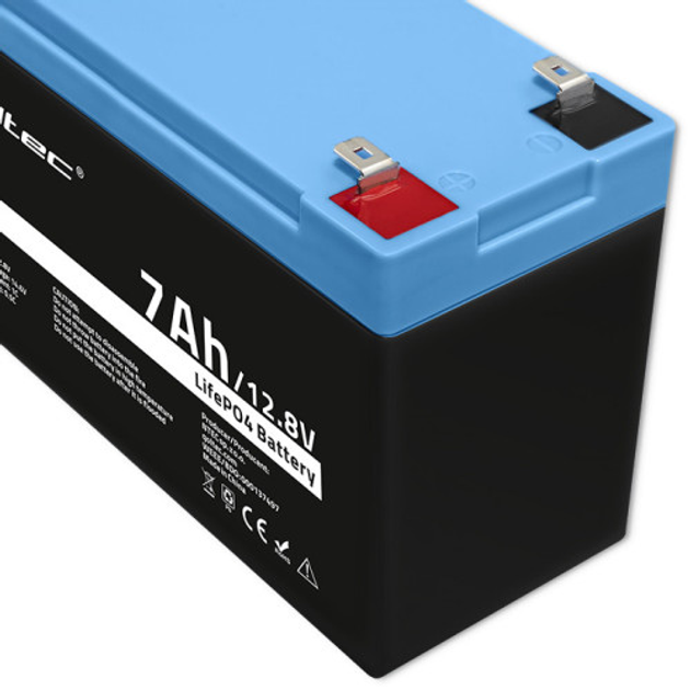 Akumulator Qoltec LiFePO4 Litowo-Żelazowo-Fosforanowy 12.8V 7Ah 89.6Wh BMS (5901878537115) - obraz 4