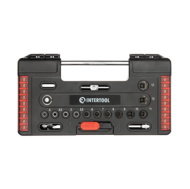Набор инструмента Intertool 1/4" 57 ед. Storm (VT-3657) - изображение 3