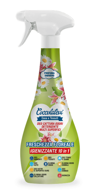 Нейтралізатор запахів та очищувач Coccolatevi Deo 10in1 Freschezza Floreale 300 мл - Фото 1 Нейтралізатор запахів та очищувач Coccolatevi Deo 10in1 Freschezza Floreale 300 мл - зображення 1