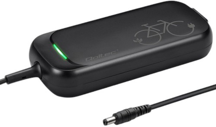 Zasilacz do roweru elektrycznego Qoltec Charger for e-bike, electric scooter 36V / 42V 2A 5.5*2.5 (5901878503332) - obraz 2