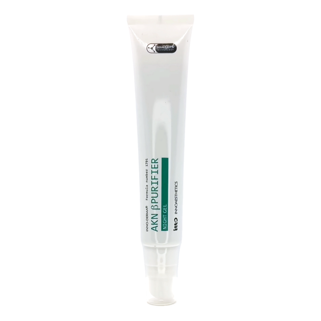 Нічний гель Innoaesthetics для терапії акне Akn Βpurifier Night Gel 50 г 8437013067935 - зображення 2