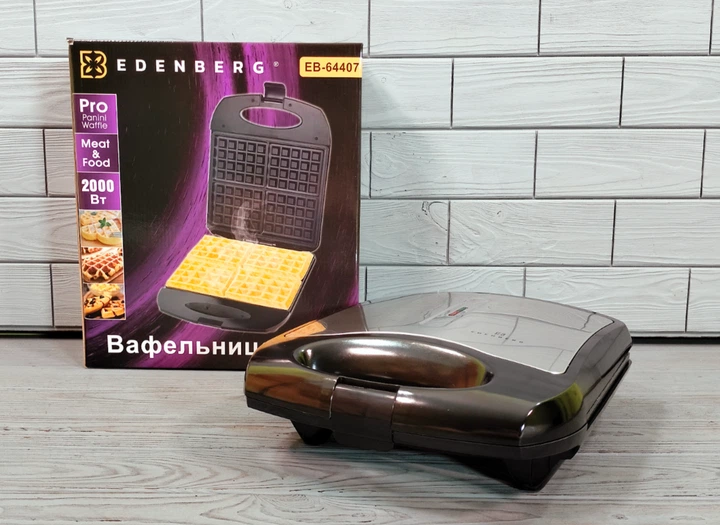 Вафельница тостер Edenberg 4 в 1 2000Вт (EB-64407) - изображение 7